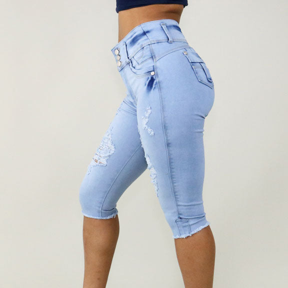 Heavy Washed Capri