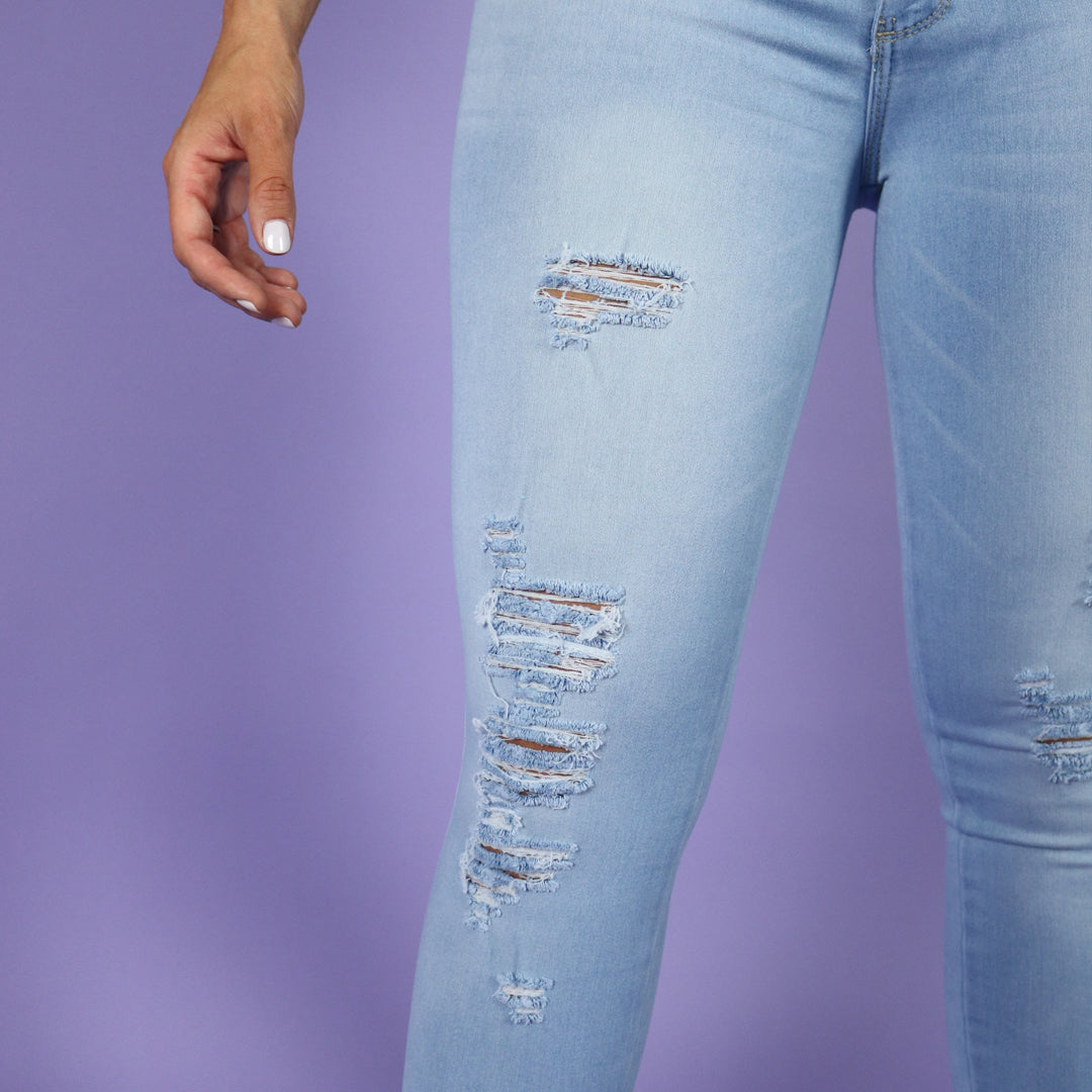 Ice Blue Colombian Butt-lift Jeans
