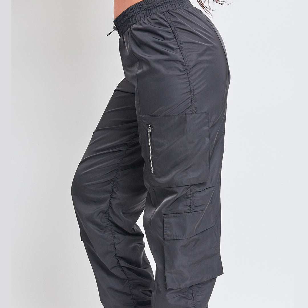 Milano Black Parachute Pants