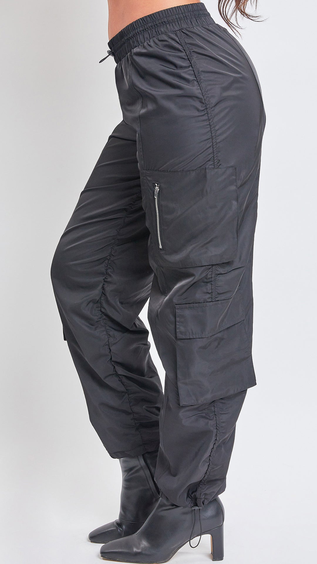 Milano Black Parachute Pants