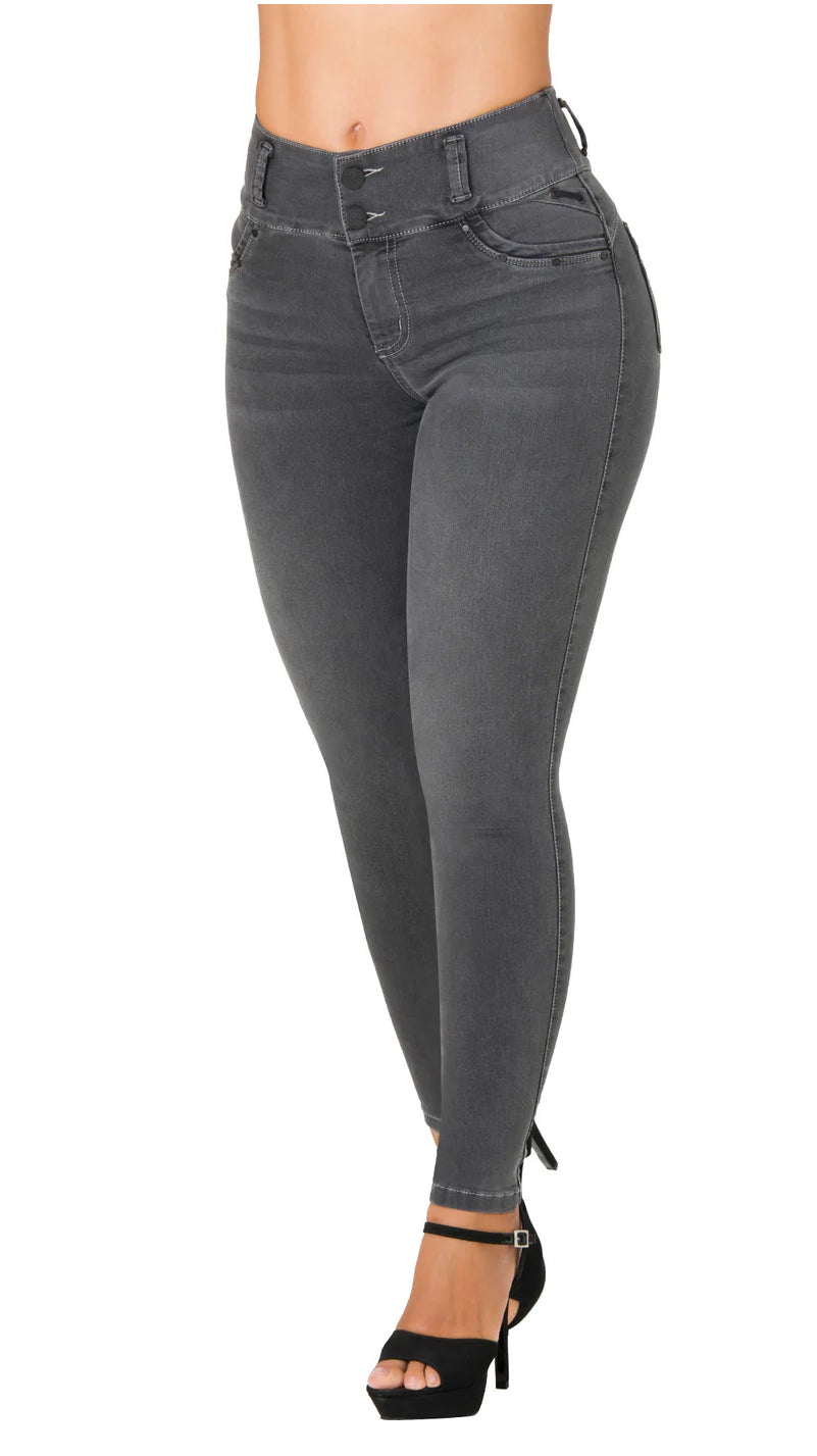 Smoke Colombian Butt Lift Charcoal Jeans