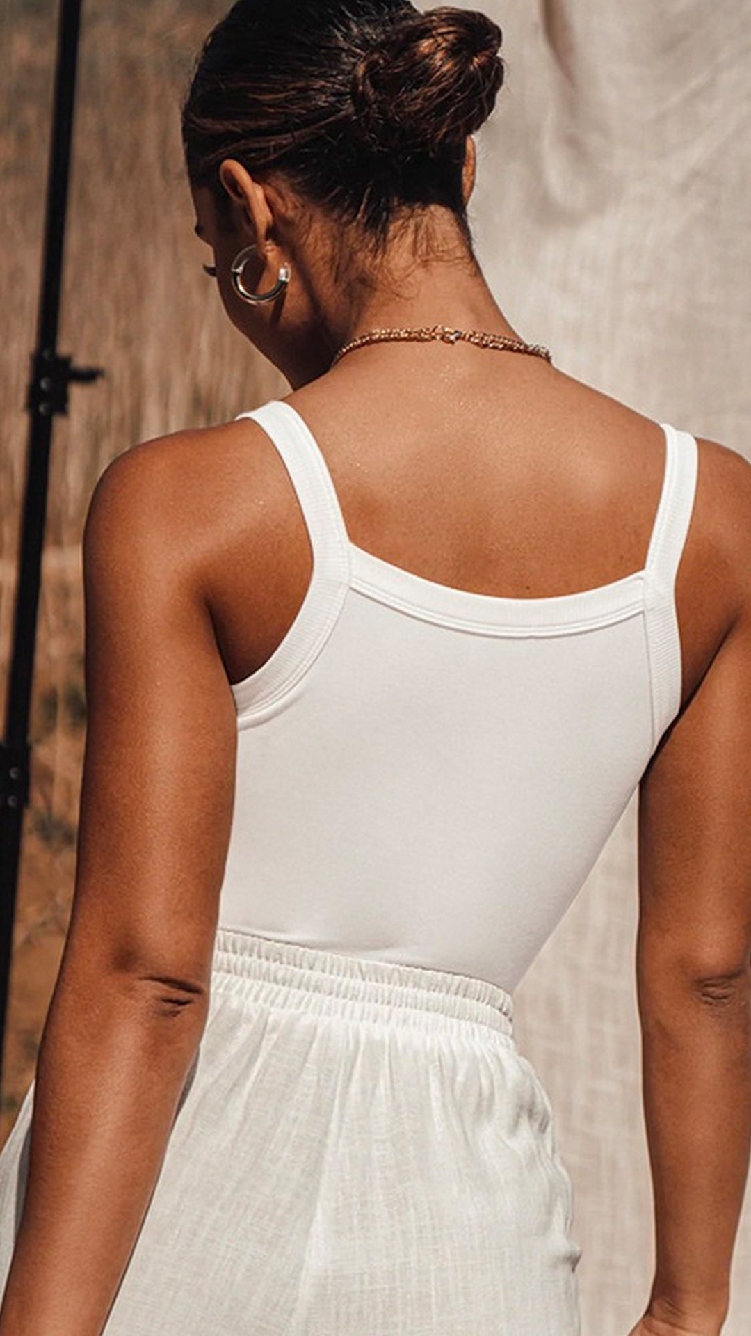 Tight Fit Knit Crop Tank Top