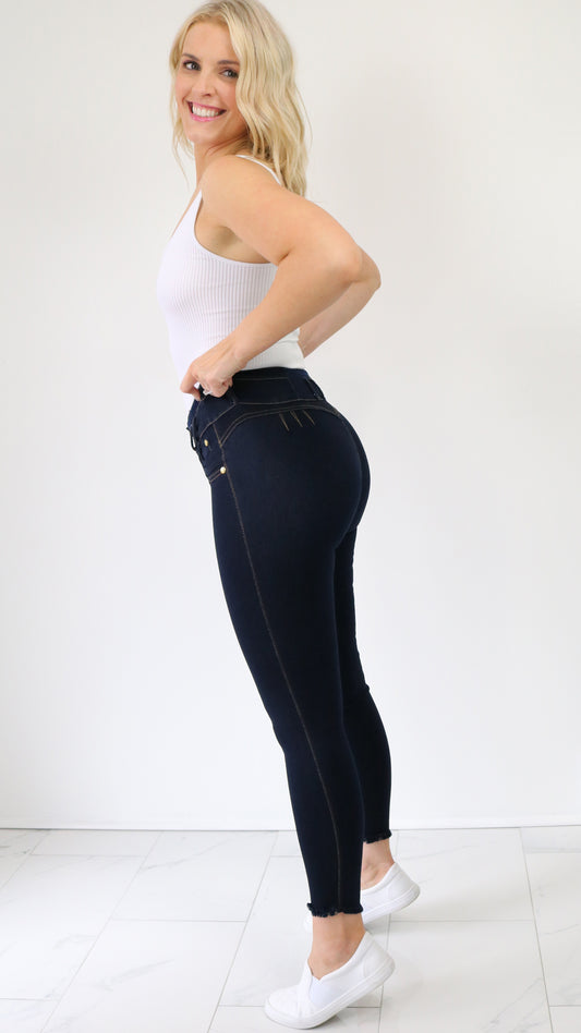 Deep Blue Colombian Butt-Lift Jeans