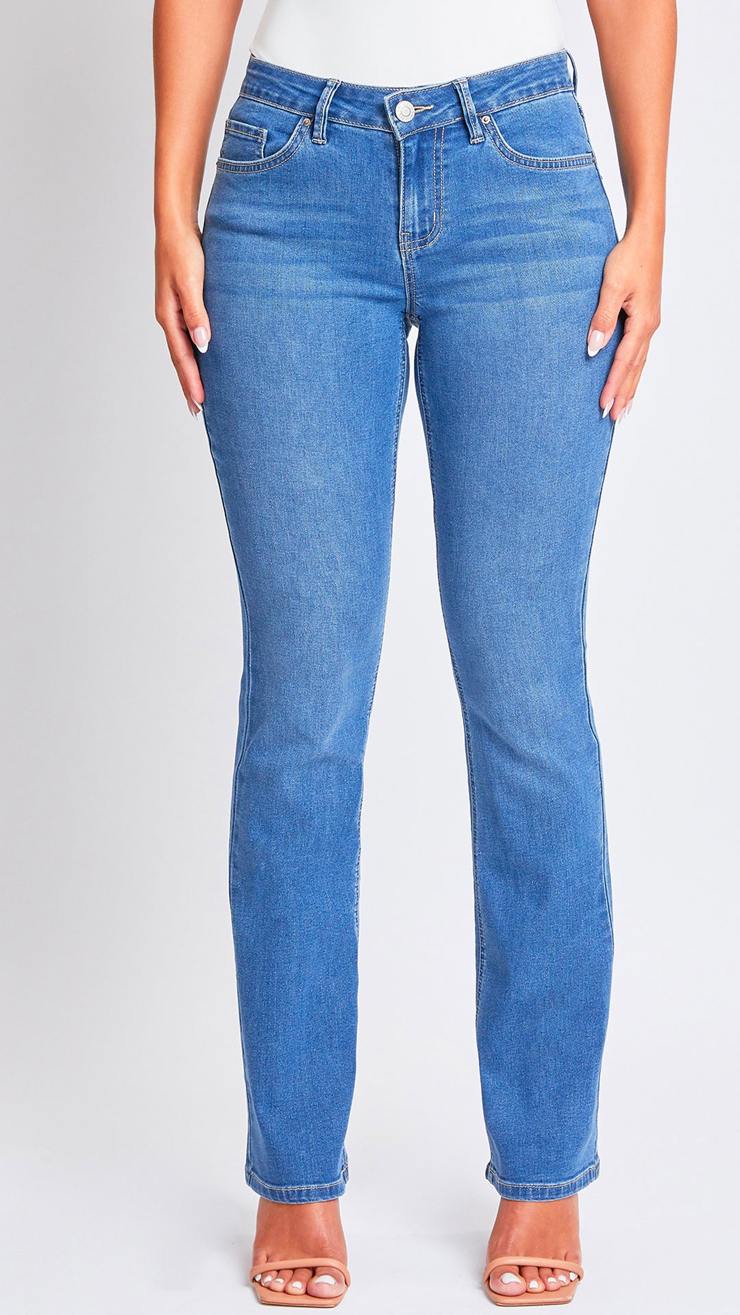 Rebel Mid rise Booty-lift Boot-Cut Jeans