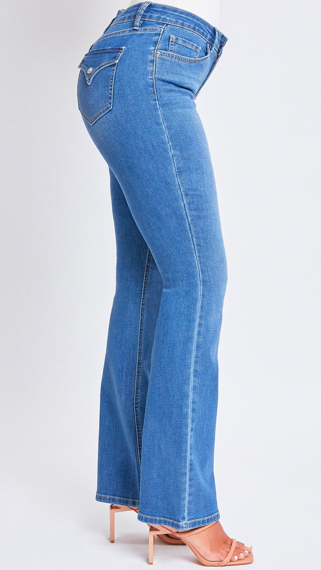Rebel Mid rise Booty-lift Boot-Cut Jeans