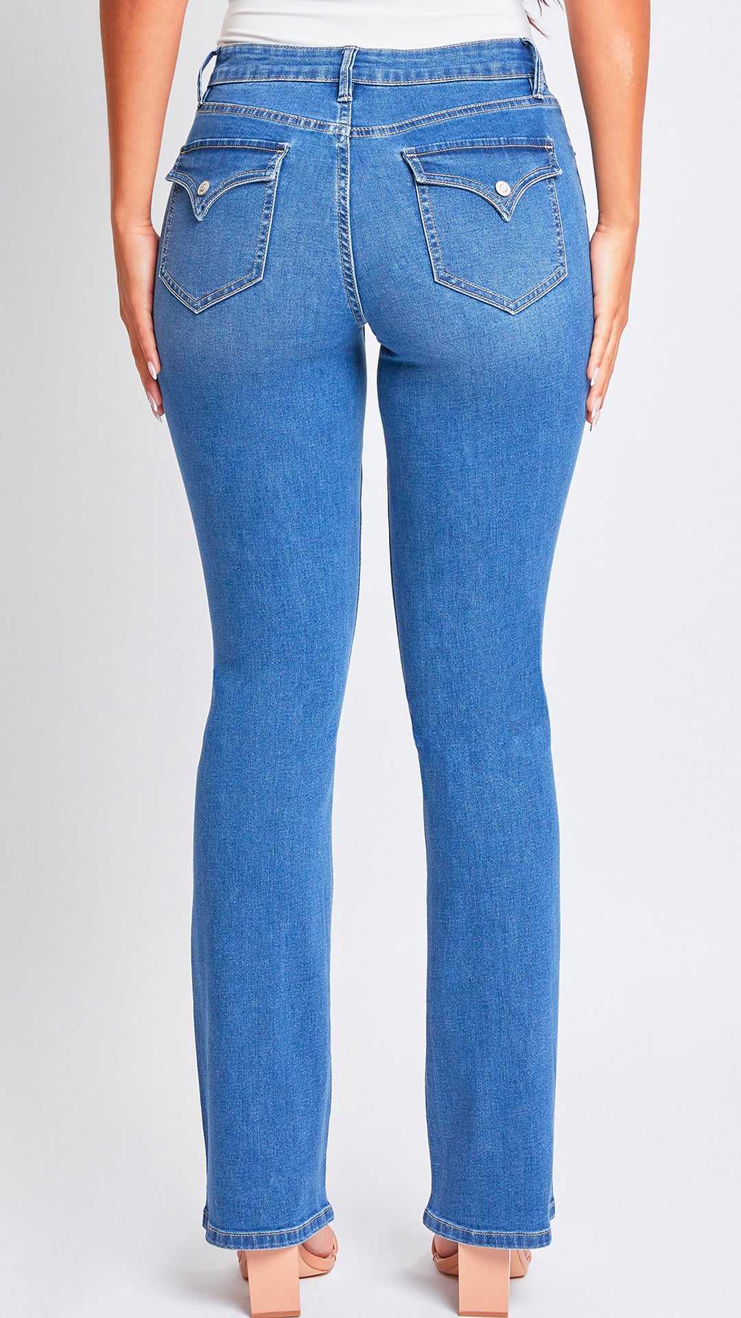 Rebel Mid rise Booty-lift Boot-Cut Jeans