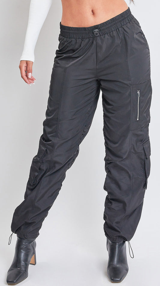 Milano Black Parachute Pants