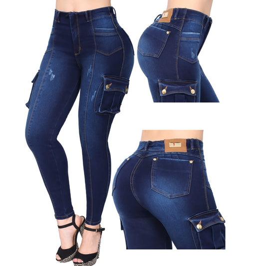 Onyx Cargo Colombian Butt-lift Jeans