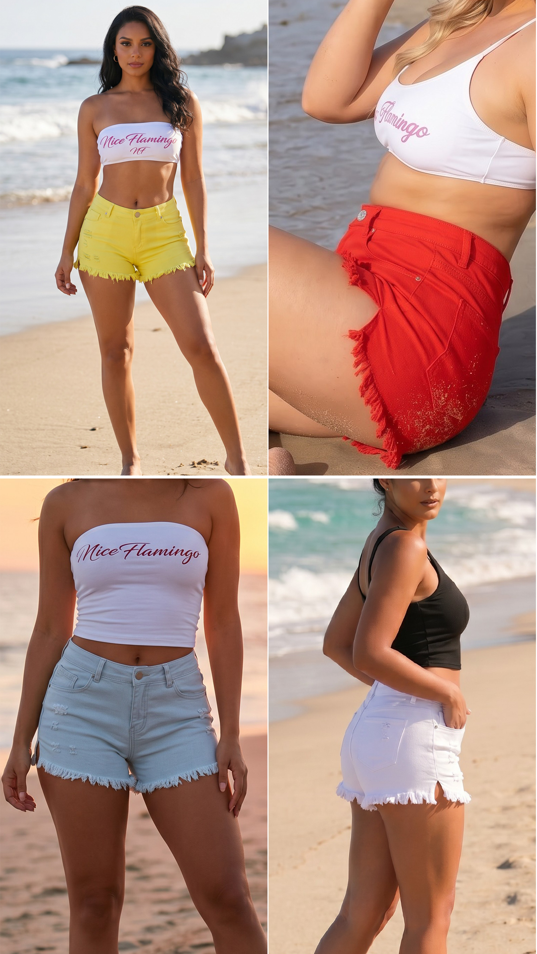Buy 3 get 1 FREE! - Frayed Denim Shorts