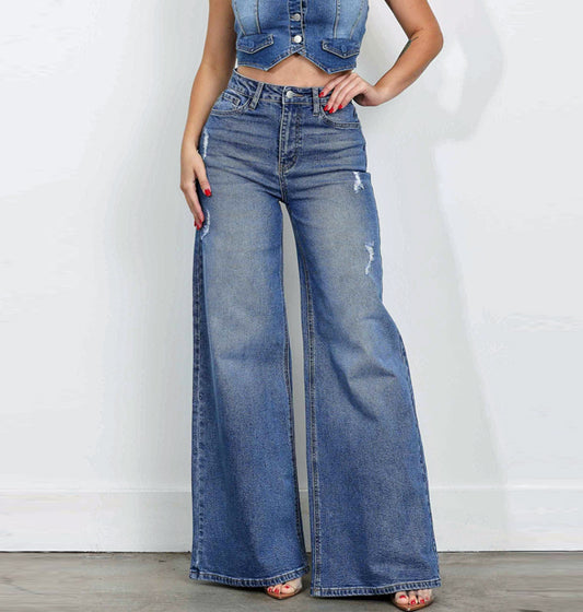 Wide Leg - Rigid With Comfort Stretch