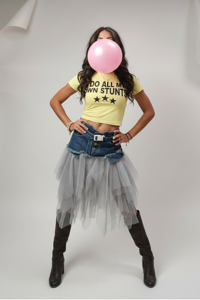 Westside Tulle Ruffle Skirt — Layered, Feminine & Dramatic