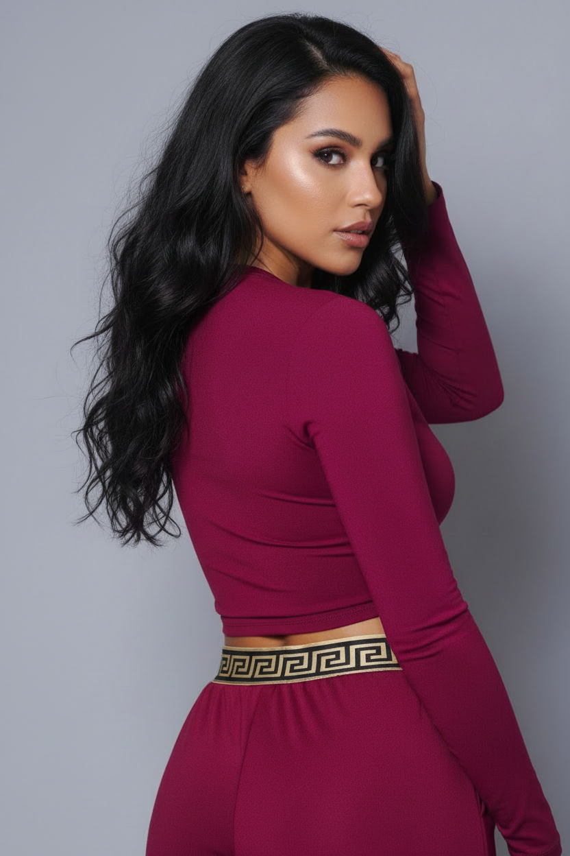 Crossover Front Top — Wrap-Style, Flattering V-Neckline